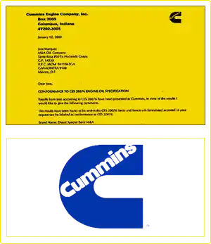 Certificación Internacional Cummins