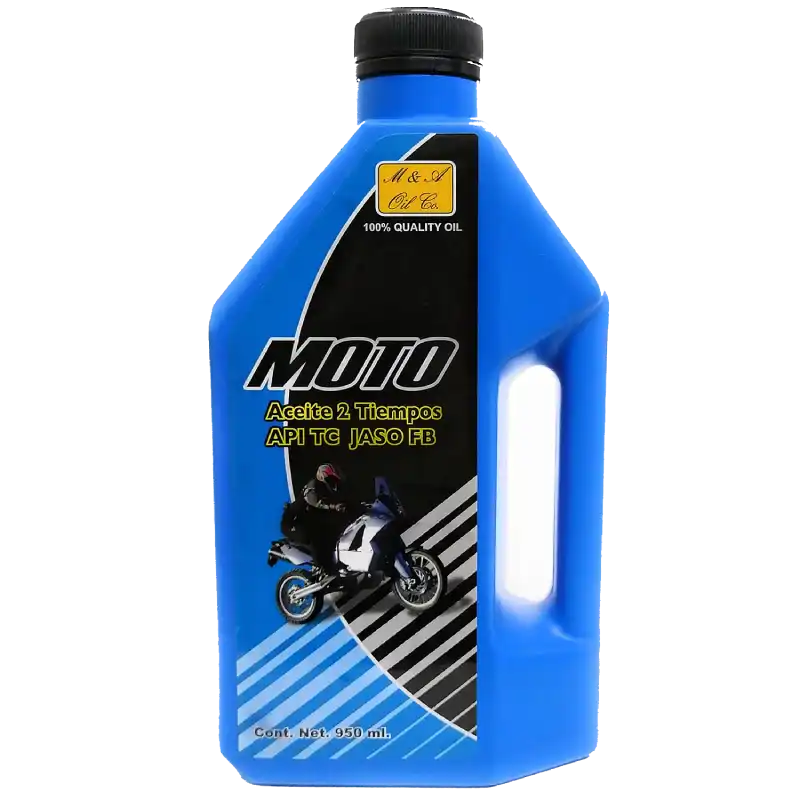 Aceite para motor de motocicleta 2 tiempos API TC JASO FB M&A Oil Co. 950 ml