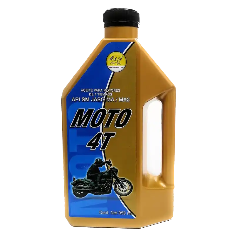 Aceite para motor de motocicleta 4 tiempos MOTO 4T API SM JASO MA MA2 950 ml
